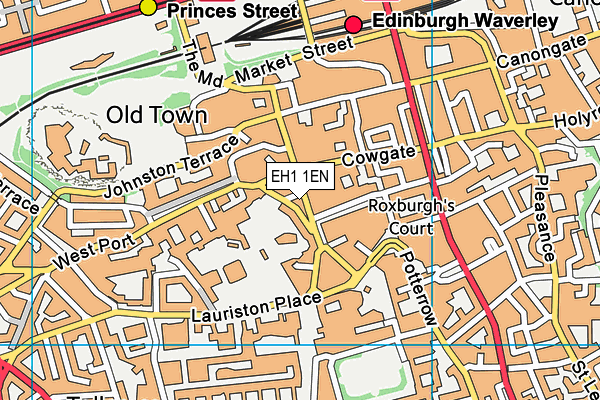 EH1 1EN map - OS VectorMap District (Ordnance Survey)