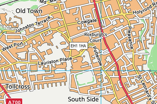 EH1 1HA map - OS VectorMap District (Ordnance Survey)