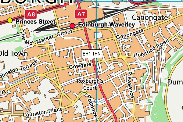 EH1 1HN map - OS VectorMap District (Ordnance Survey)