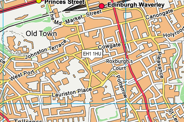 EH1 1HU map - OS VectorMap District (Ordnance Survey)