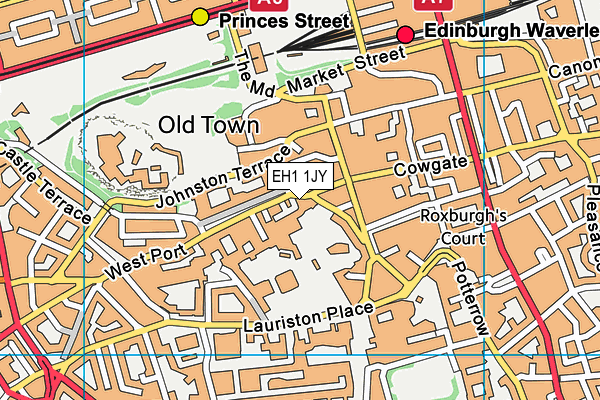 EH1 1JY map - OS VectorMap District (Ordnance Survey)