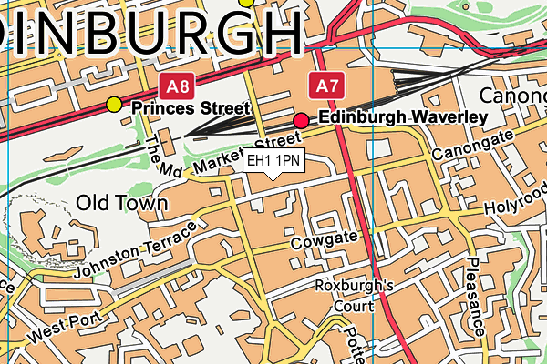 EH1 1PN map - OS VectorMap District (Ordnance Survey)