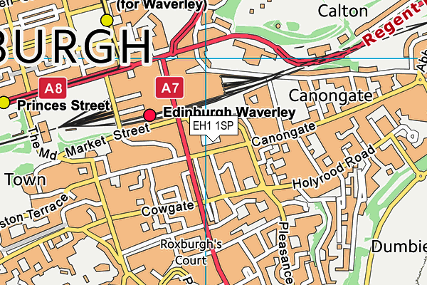 EH1 1SP map - OS VectorMap District (Ordnance Survey)