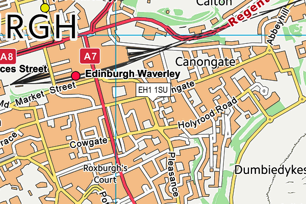 EH1 1SU map - OS VectorMap District (Ordnance Survey)