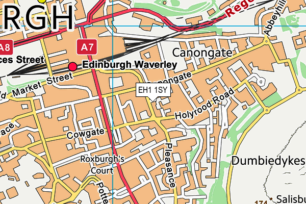 EH1 1SY map - OS VectorMap District (Ordnance Survey)