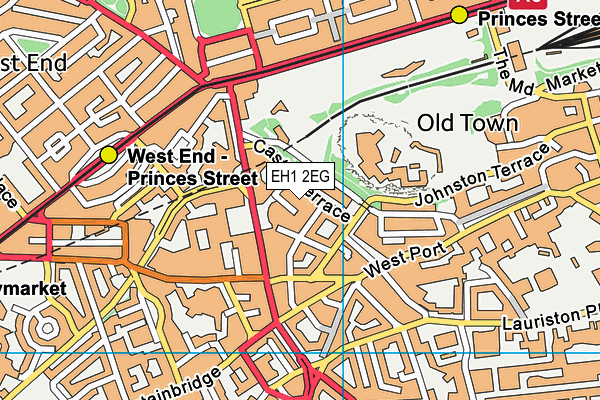 EH1 2EG map - OS VectorMap District (Ordnance Survey)