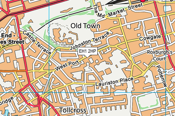 EH1 2HP map - OS VectorMap District (Ordnance Survey)