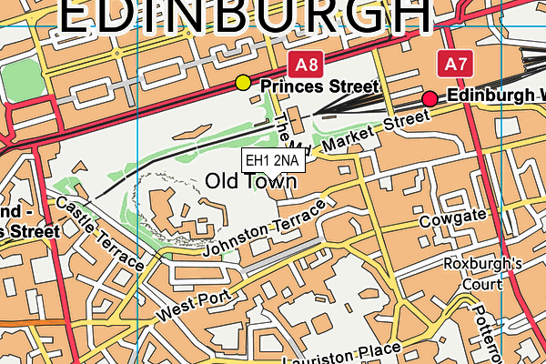 EH1 2NA map - OS VectorMap District (Ordnance Survey)