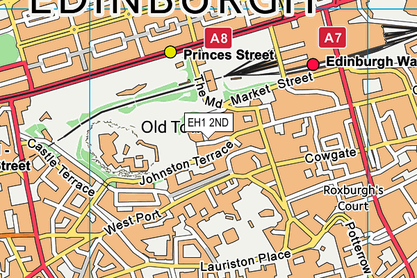 EH1 2ND map - OS VectorMap District (Ordnance Survey)