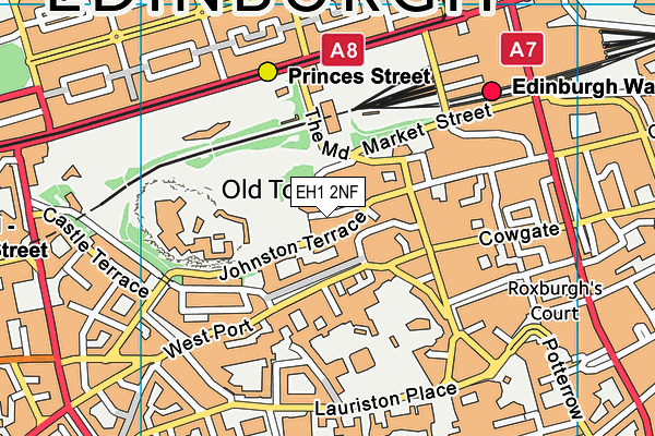 EH1 2NF map - OS VectorMap District (Ordnance Survey)