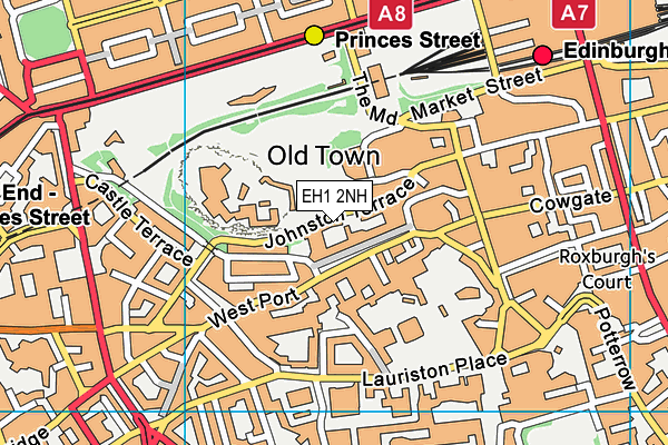 EH1 2NH map - OS VectorMap District (Ordnance Survey)