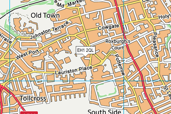 EH1 2QL map - OS VectorMap District (Ordnance Survey)