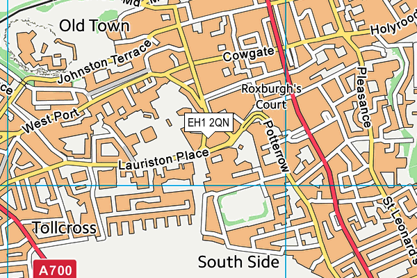 EH1 2QN map - OS VectorMap District (Ordnance Survey)