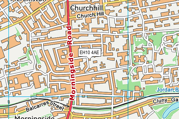 EH10 4AE map - OS VectorMap District (Ordnance Survey)