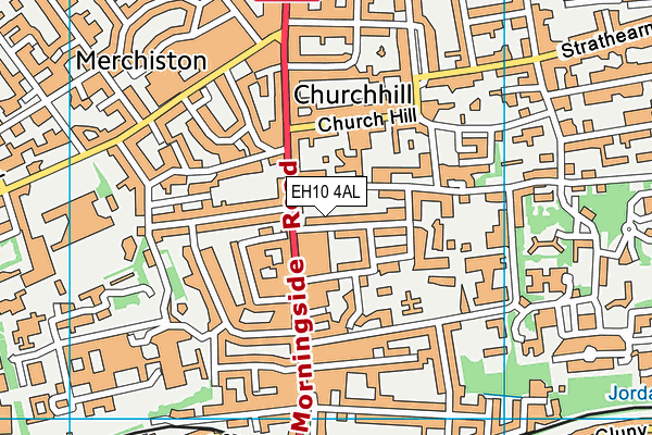 EH10 4AL map - OS VectorMap District (Ordnance Survey)