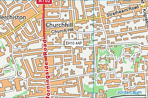 EH10 4AP map - OS VectorMap District (Ordnance Survey)