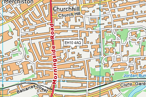 EH10 4AQ map - OS VectorMap District (Ordnance Survey)