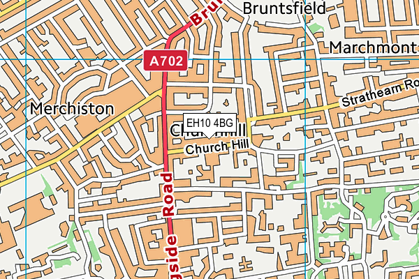 EH10 4BG map - OS VectorMap District (Ordnance Survey)