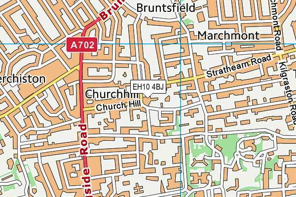 EH10 4BJ map - OS VectorMap District (Ordnance Survey)