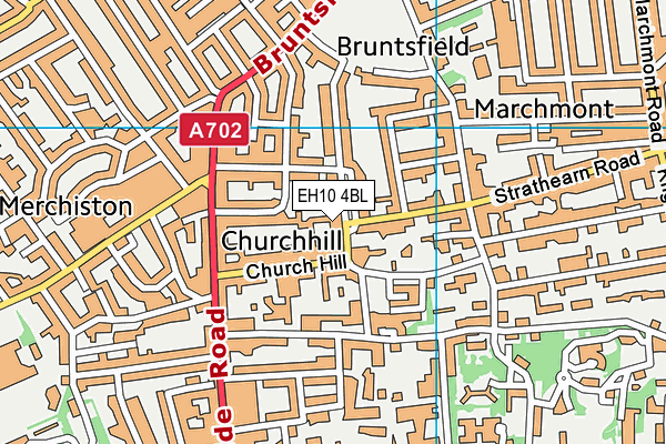 EH10 4BL map - OS VectorMap District (Ordnance Survey)