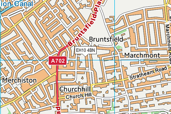 EH10 4BN map - OS VectorMap District (Ordnance Survey)