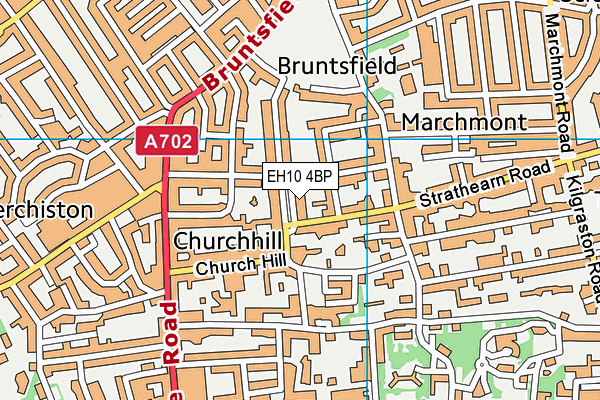 EH10 4BP map - OS VectorMap District (Ordnance Survey)