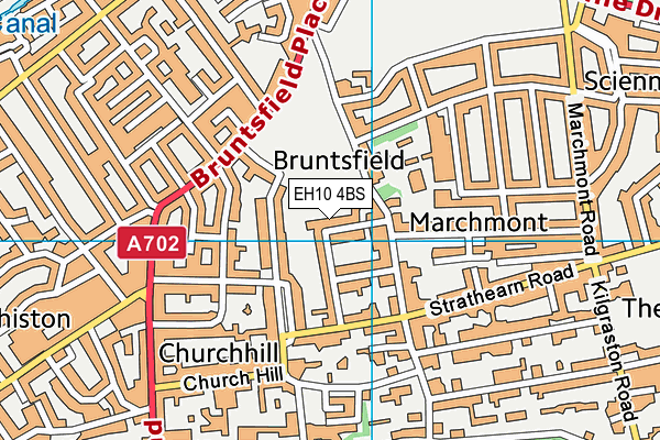 EH10 4BS map - OS VectorMap District (Ordnance Survey)