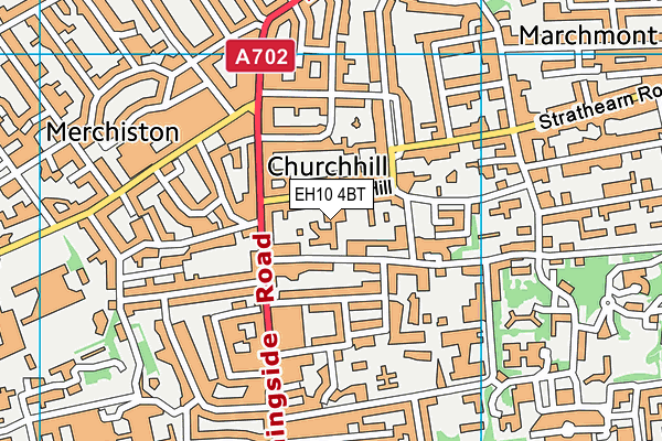 EH10 4BT map - OS VectorMap District (Ordnance Survey)