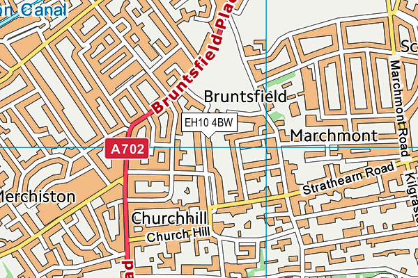 EH10 4BW map - OS VectorMap District (Ordnance Survey)