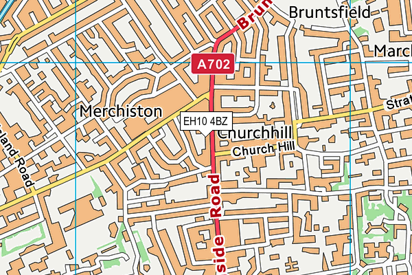 EH10 4BZ map - OS VectorMap District (Ordnance Survey)