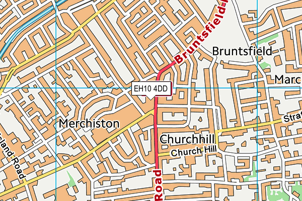 EH10 4DD map - OS VectorMap District (Ordnance Survey)