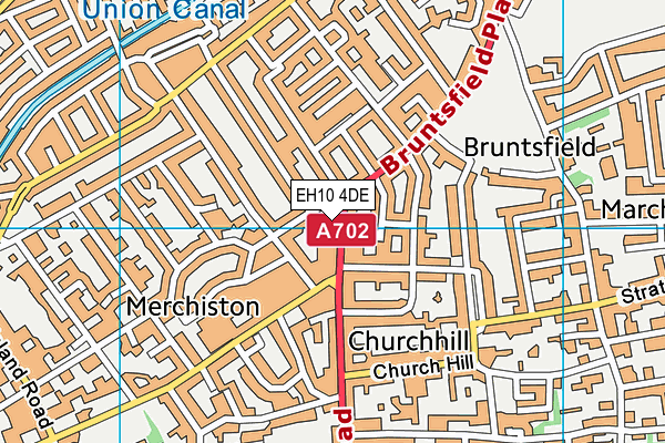 EH10 4DE map - OS VectorMap District (Ordnance Survey)