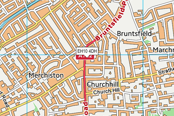 EH10 4DH map - OS VectorMap District (Ordnance Survey)