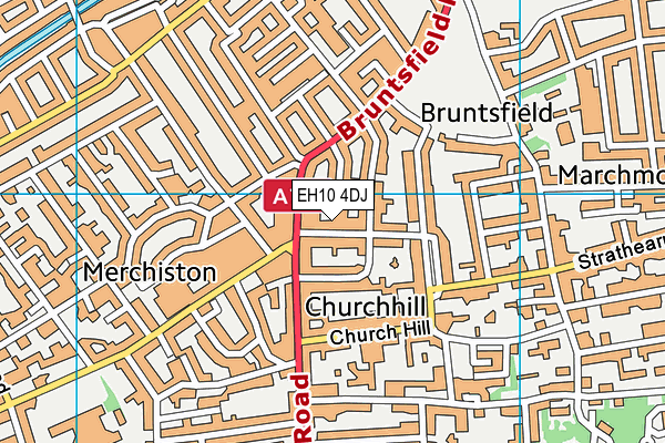 EH10 4DJ map - OS VectorMap District (Ordnance Survey)