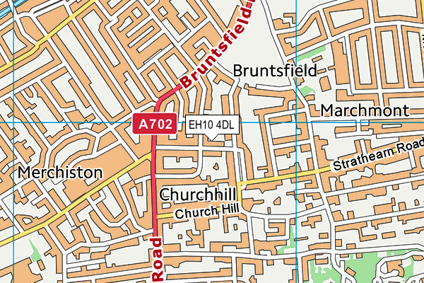 EH10 4DL map - OS VectorMap District (Ordnance Survey)