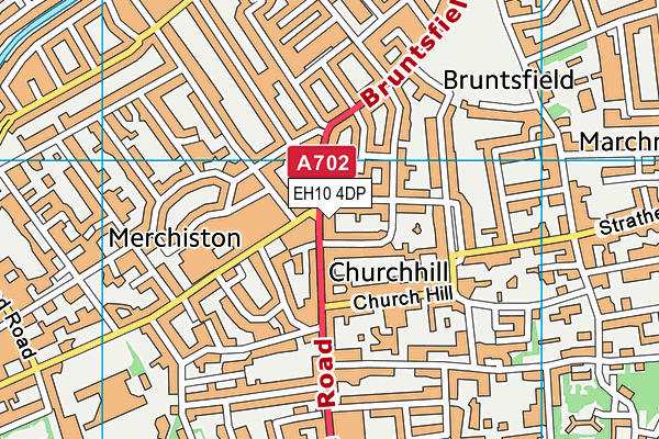 EH10 4DP map - OS VectorMap District (Ordnance Survey)