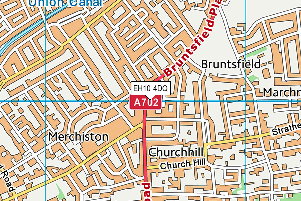 EH10 4DQ map - OS VectorMap District (Ordnance Survey)