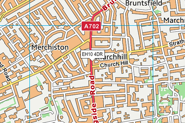 EH10 4DR map - OS VectorMap District (Ordnance Survey)