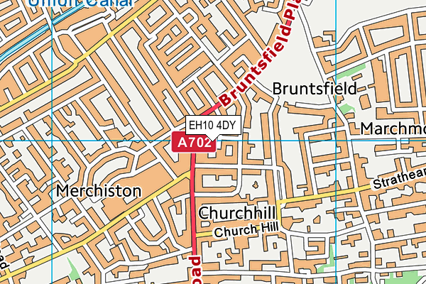 EH10 4DY map - OS VectorMap District (Ordnance Survey)