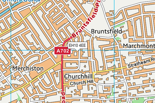 EH10 4EE map - OS VectorMap District (Ordnance Survey)