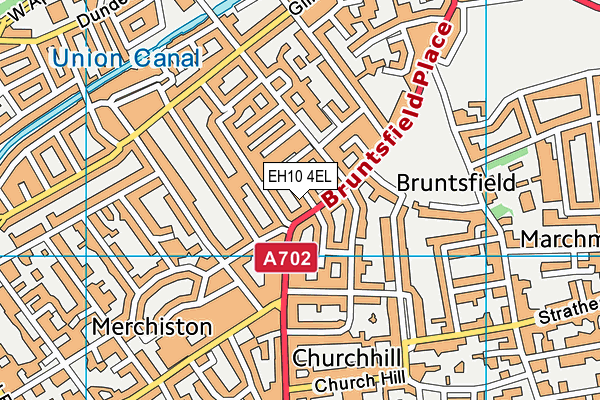 EH10 4EL map - OS VectorMap District (Ordnance Survey)