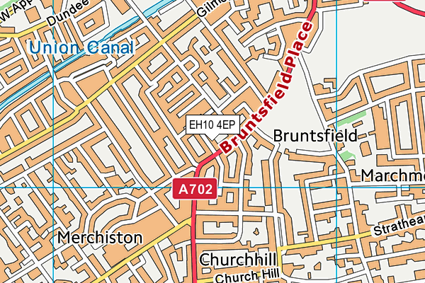 EH10 4EP map - OS VectorMap District (Ordnance Survey)