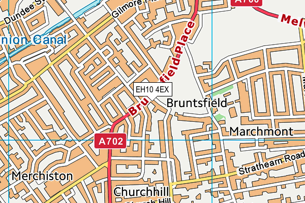 EH10 4EX map - OS VectorMap District (Ordnance Survey)