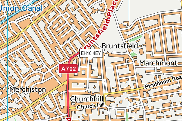 EH10 4EY map - OS VectorMap District (Ordnance Survey)