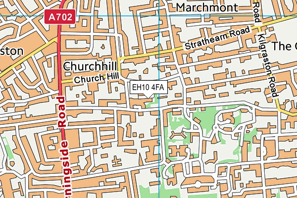 EH10 4FA map - OS VectorMap District (Ordnance Survey)