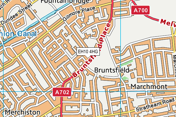 EH10 4HG map - OS VectorMap District (Ordnance Survey)