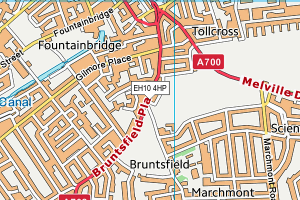 EH10 4HP map - OS VectorMap District (Ordnance Survey)