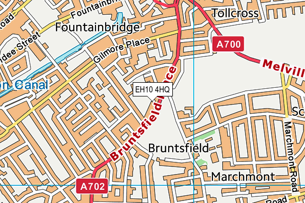 EH10 4HQ map - OS VectorMap District (Ordnance Survey)