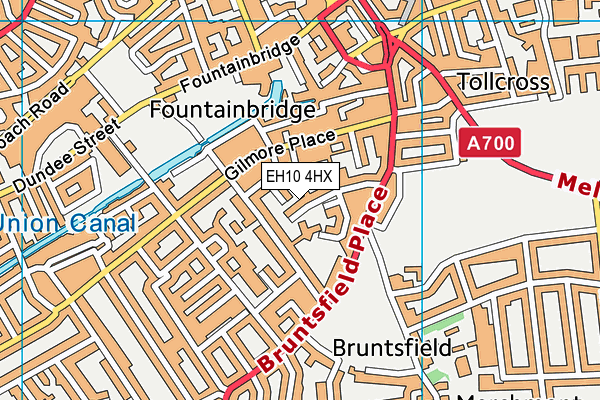 EH10 4HX map - OS VectorMap District (Ordnance Survey)