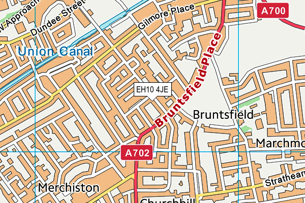 EH10 4JE map - OS VectorMap District (Ordnance Survey)